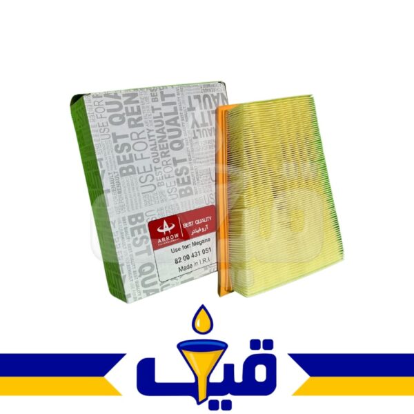 فیلتر هوا مگان مدل Reaunlt Megane 8200431051 برند آرو